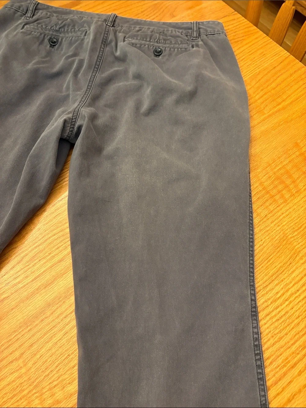 Eddie Bauer Straight-Leg Pants in Slate Gray